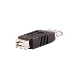 Lindy 71228 changeur de genre de câble USB A USB B Noir
