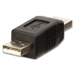 Lindy 71229 changeur de genre de câble USB A Noir