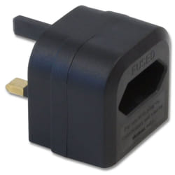 Lindy 73070 adaptateur prise d'alimentation Noir