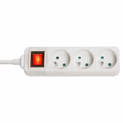 Lindy 73124, Intérieure, Type E, Blanc, 3 sortie(s) CA, 3680 W, -4 - 40 °C