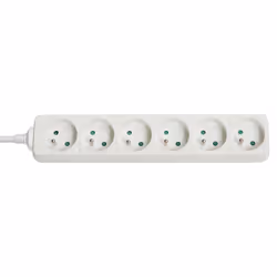 Lindy 73125, Intérieure, Type E, Blanc, 6 sortie(s) CA, 3680 W, -40 - 40 °C