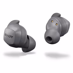 Lindy LE400W, True Wireless Stereo (TWS), Voiture, 20 - 20000 Hz, 8 g, Casque, Gris