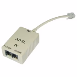 Lindy ADSL-Splitter, Gris, 3 x RJ11