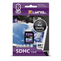 xlyne 7308000 mémoire flash 8 Go SDHC Classe 10