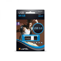 xlyne 7964000 lecteur USB flash 64 Go USB Type-A 3.2 Gen 1 (3.1 Gen 1) Noir, Blanc