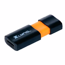 xlyne Wave, 4 Go, USB Type-A, 2.0, 8 Mo/s, Casquette, Noir, Orange