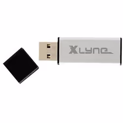 xlyne ALU lecteur USB flash 4 Go USB Type-A 2.0 Noir, Argent
