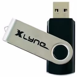 xlyne 177532-2 lecteur USB flash 32 Go USB Type-A 2.0 Noir, Argent - Vue supplémentaire 5