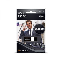 xlyne 7925600 lecteur USB flash 256 Go USB Type-A 3.2 Gen 1 (3.1 Gen 1) Noir, Blanc