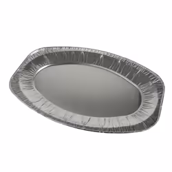 Papstar 10409, Assiette de service, Aluminium, Aluminium, Ovale, 430 mm, 290 mm
