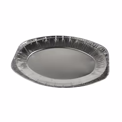 Papstar 10410, Assiette de service, Aluminium, Aluminium, Ovale, 350 mm, 245 mm