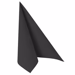 Papstar 10452, Noir, Mouchoir en papier, Monochromatique, 54 g/m², 400 mm, 400 mm