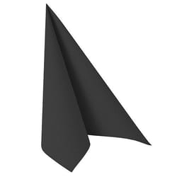 Papstar 10452 serviette et serviette de table en papier Mouchoir en papier Noir 50 pièce(s)