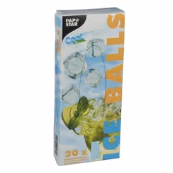 Papstar 10701, 24 pièce(s), Sac à glace, Transparent, Plastique, 20 pièce(s)