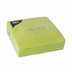 Papstar 86970, Vert, Citron vert, Mouchoir en papier, Monochromatique, 46 g/m², 330 mm, 330 mm