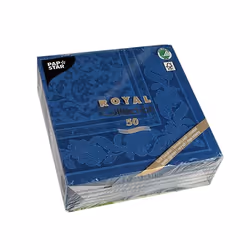 Papstar 11665 serviette et serviette de table en papier Mouchoir en papier Bleu 50 pièce(s)