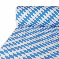 Papstar 12544, Rectangulaire, Bleu, Blanc, Papier, Nappe de table, 100 x 5000 cm, 1 pièce(s)