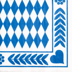 Papstar 12901, Bleu, Blanc, Papier, Motif, 330 mm, 330 mm, 20 pièce(s)