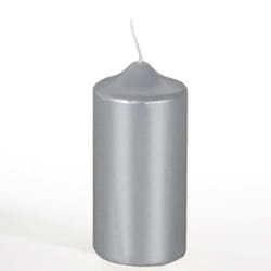 Papstar 13669 bougie en cire Cylindre Argent 1 pièce(s)