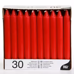 Bougies de table Ø 215 cm · 196 cm rouge