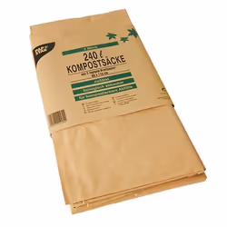 Papstar 14189 sac poubelle 240 L Marron 2 pièce(s)