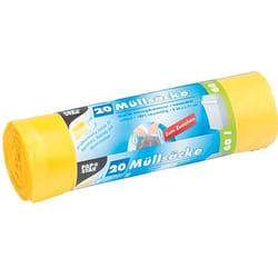 Papstar 14197 sac poubelle 60 L Jaune 20 pièce(s)