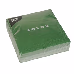 Papstar 86974, Vert, Mouchoir en papier, Monochromatique, 46 g/m², 330 mm, 330 mm