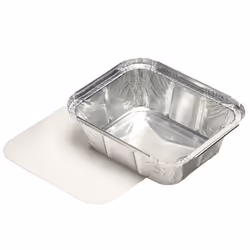 Papstar 14501, Aluminium, Carton, Plastique, Argent, 0,5 L, 114 mm, 140 mm, 42 mm