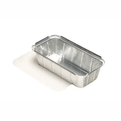 Papstar 14514 boite de stockage de nourriture jetable Aluminium Argent
