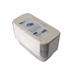 Papstar 14514 boite de stockage de nourriture jetable Aluminium Argent