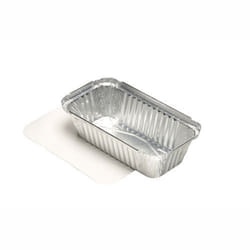 Papstar 14517 boite de stockage de nourriture jetable Aluminium Argent