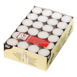 Papstar 15230 bougie en cire Cylindre Blanc 72 pièce(s)