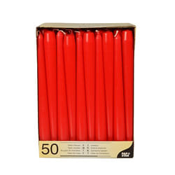 Papstar 17960 bougie en cire Cylindre Rouge 50 pièce(s)
