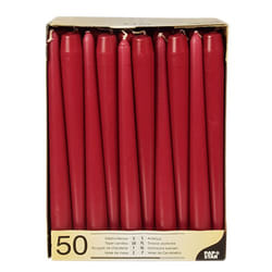 Papstar 17961 bougie en cire Cylindre Bordeaux 50 pièce(s)
