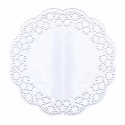 Napperons dentelles gâteaux rond Ø 33 cm blanc