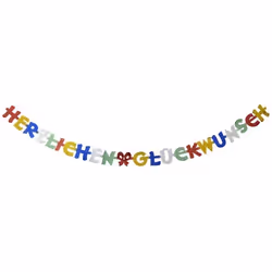 Papstar Congratulations, Guirlande, Carton, Couleurs assorties, 2,5 m, 61,17 g, 1 pièce(s)