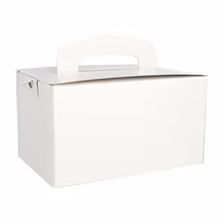 Papstar 18779 boite de stockage de nourriture jetable Carton Blanc