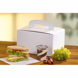 Papstar 18779 boite de stockage de nourriture jetable Carton Blanc