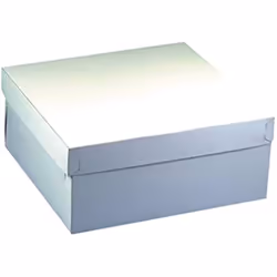 Boîtes à gâteau - PAPSTAR - Lot de 10 - Carrées - 30 x 30 x 13 cm - Épaisseur 600 g/m²