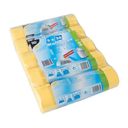 Papstar 12435 sac poubelle 60 L Jaune 100 pièce(s)
