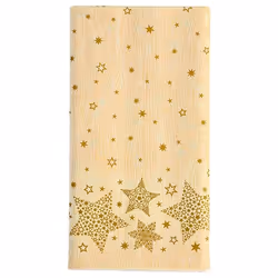 Papstar 88668, Rectangulaire, Crème, Cellulose, Nappe de table, Motif de Noël, 180 x 120 cm
