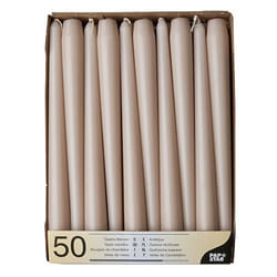Papstar 88340 bougie en cire Rond Crème 50 pièce(s)