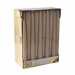 Papstar 88340 bougie en cire Rond Crème 50 pièce(s)