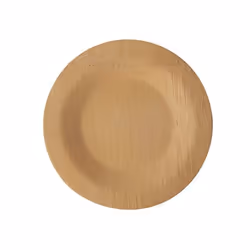 Papstar 88039, Assiette, Rond, Bambou, Naturel, Monochromatique, 10 pièce(s)