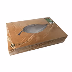 Papstar 87953 boite de stockage de nourriture jetable Carton, Polylactide (PLA) Marron