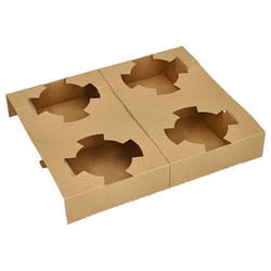Papstar 88590 Porte-gobelet Marron Carton