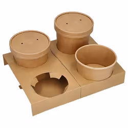 Papstar 88590 Porte-gobelet Marron Carton