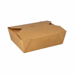 Papstar 87611, Carton, Polylactide (PLA), Marron, 1 L, FSC, 165 mm, 135 mm