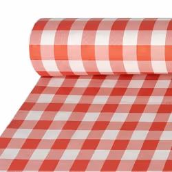 Papstar 88163, Rectangulaire, Rouge, Blanc, Papier, Nappe de table, 100 x 5000 cm, 1 pièce(s)