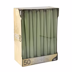 Papstar 88341 bougie en cire Rond Vert 50 pièce(s)
